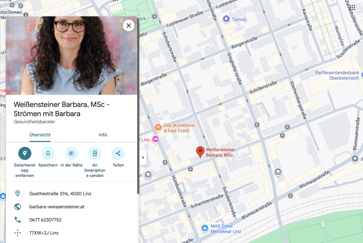 Eintrag auf Google Maps